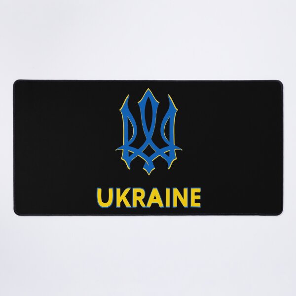 Item preview, Ukraine Trident Blue Yellow Ukrainian Coat Arms Official Symbol designed and sold by cabana.space.