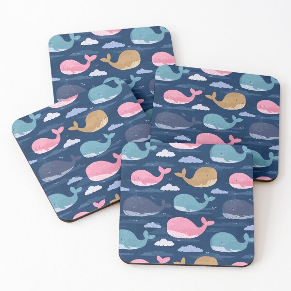 Item preview, Cute Nursery Whale Pattern designed and sold by bapupa.