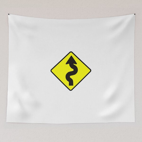 Item preview, Caution Winding Road Ahead with Dangerous Curves designed and sold by CarGear.