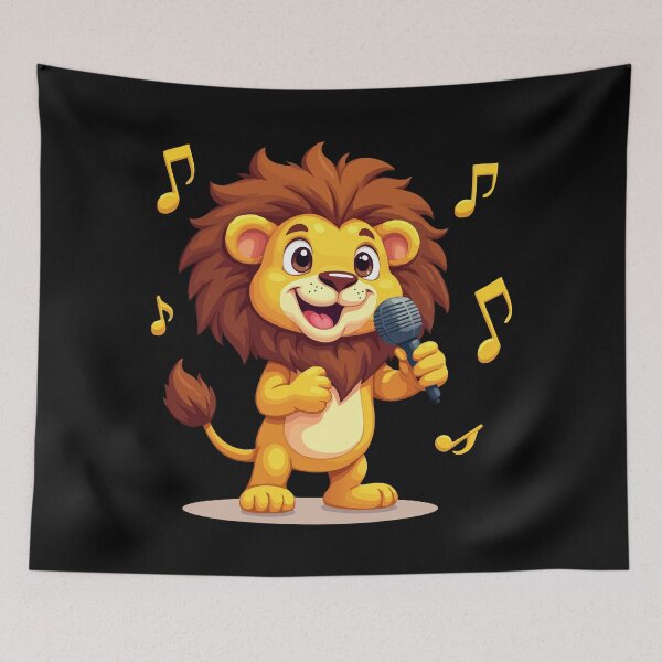 Item preview, Singing Lion – King of the Animals with Microphone designed and sold by Hans-Design.