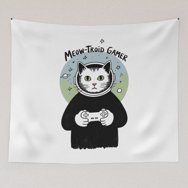 Item preview, Meow-troid Gamer designed and sold by SignumShop.