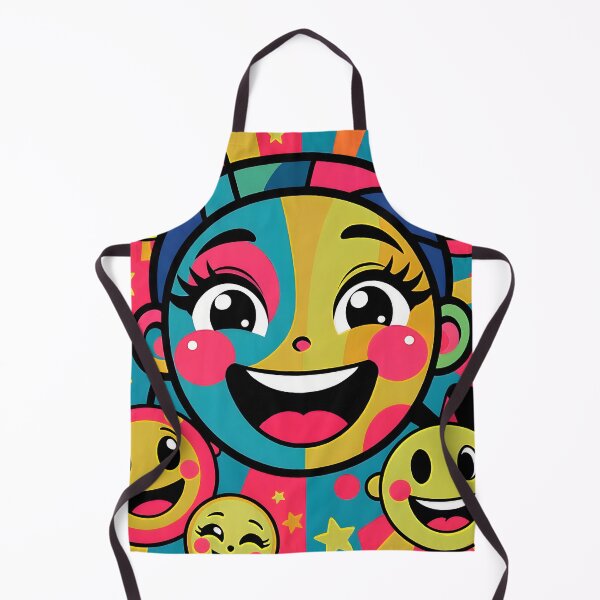 Item preview, Girl with a big smile, surrounded by emoticons designed and sold by Marcu Ioachim.
