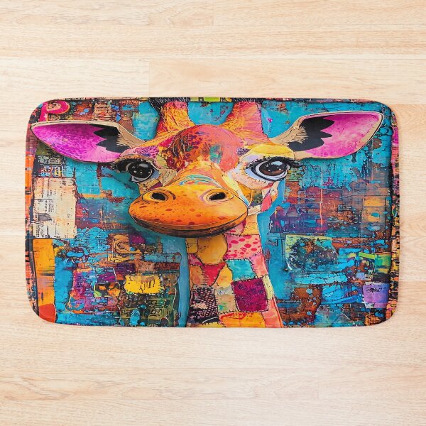 Item preview, Colorful Giraffe - Safari Wall Art designed and sold by PawPrintStyles.