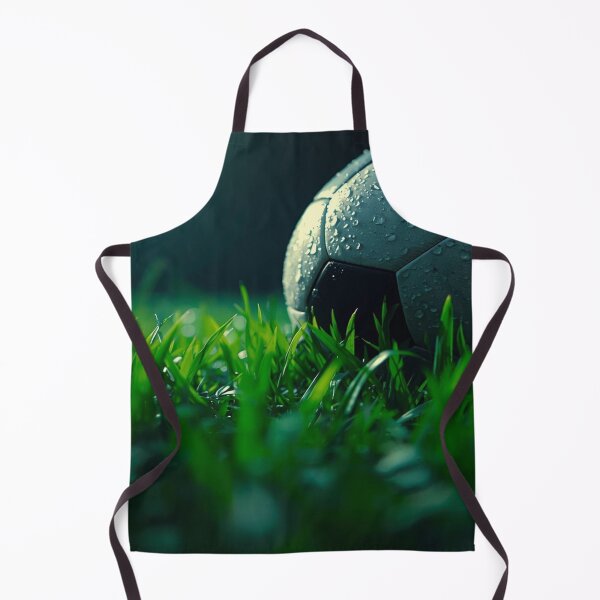 Item preview, Rain-Kissed Soccer Ball on Fresh Green Grass designed and sold by VISTRAS.