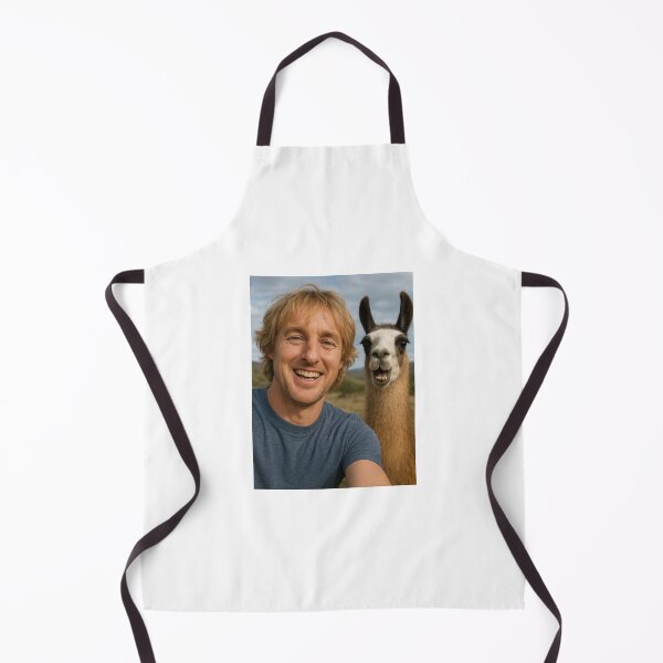 Item preview, Owen Wilson llama selfie photobomb birthday funny prank meme gift weird designed and sold by CheeseBlueprint.