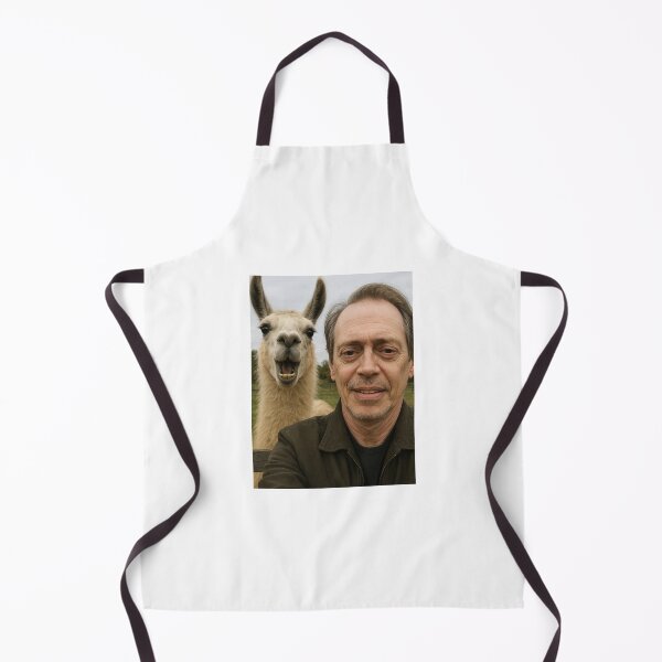 Item preview, Steve Buscemi llama selfie photobomb birthday funny prank meme gift weird designed and sold by CheeseBlueprint.