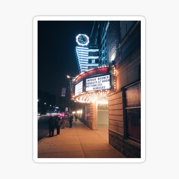 Item preview, Second City Marquee Chicago designed and sold by offdutyplaces.