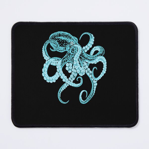 Item preview, Deep Sea Blue Kraken Octopus In Combat Stance designed and sold by EnriqueValle.