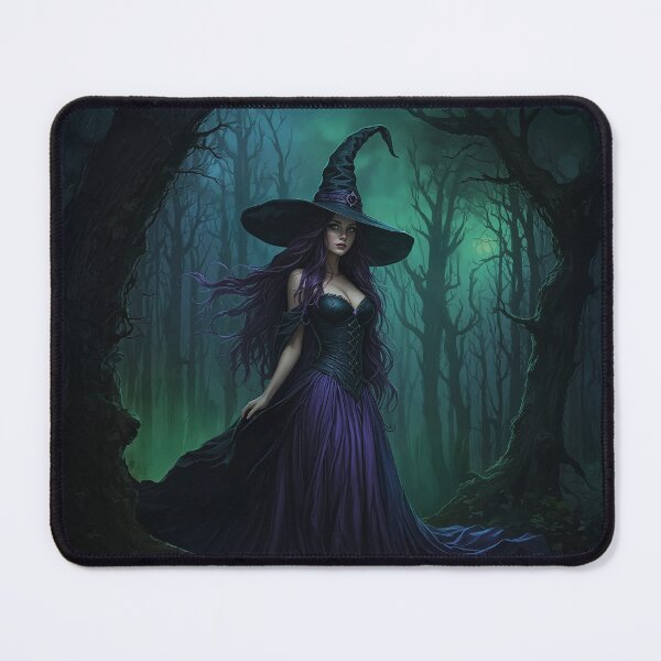 Item preview, Halloween Witch in Purple and Black designed and sold by FairyJournal.