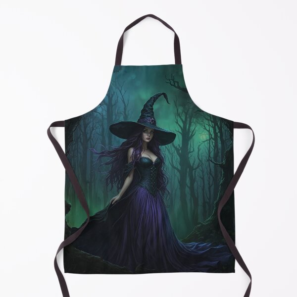 Item preview, Halloween Witch in Purple and Black designed and sold by FairyJournal.