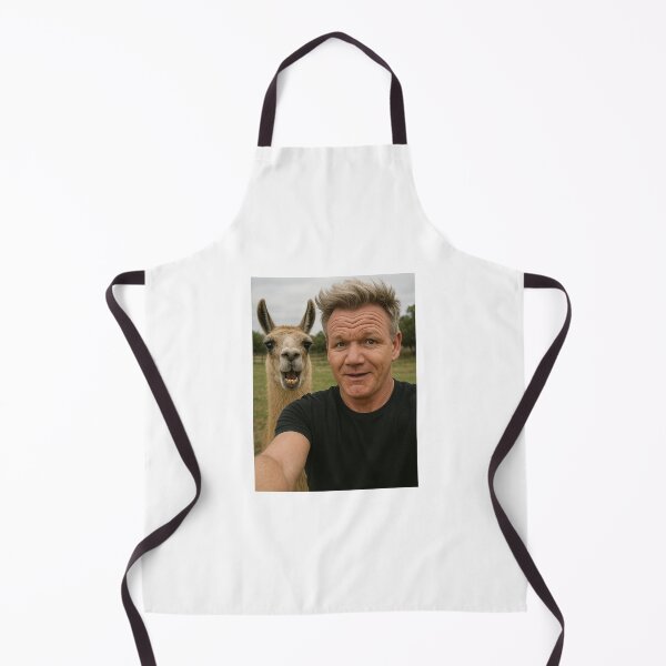 Item preview, Gordon ramsay llama selfie photobomb birthday funny prank meme gift weird designed and sold by CheeseBlueprint.