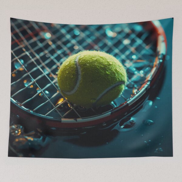 Item preview, Wet Tennis Ball on Racket Strings designed and sold by VISTRAS.