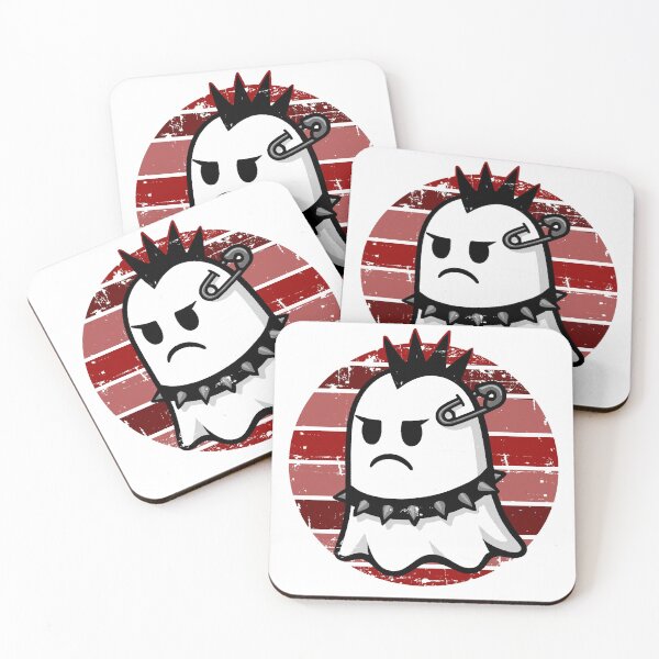Item preview, Red Retro Punk Ghost  designed and sold by FarieArt.