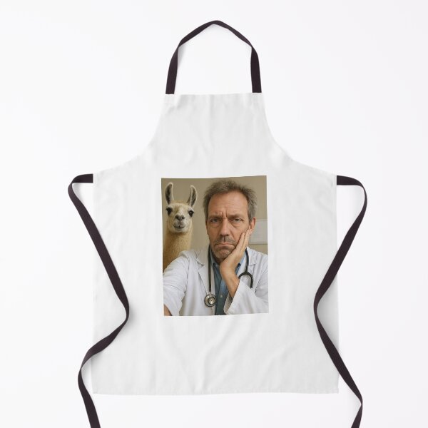 Item preview, Doctor house llama selfie photobomb birthday funny prank meme gift weird designed and sold by CheeseBlueprint.