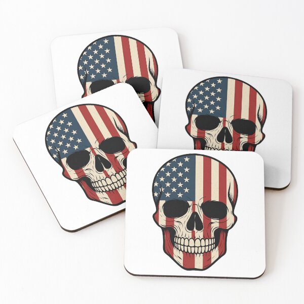 Item preview, American Flag Skull – Bold Patriotic Art designed and sold by BloomOfDesign.