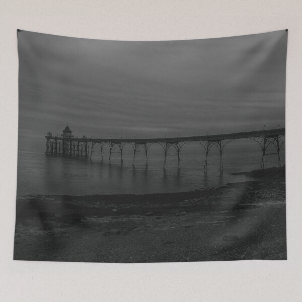 Item preview,  Clevedon pier in wintertime designed and sold by stevepaint.