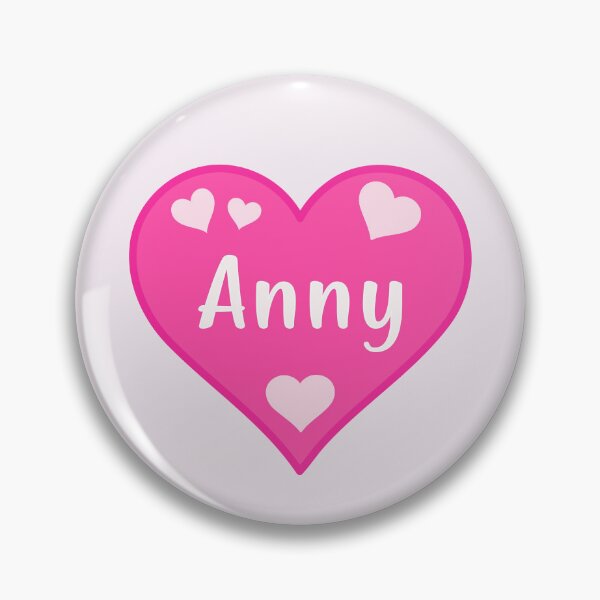 Item preview, Anny Name Pink Heart  designed and sold by Jeallan Designs.