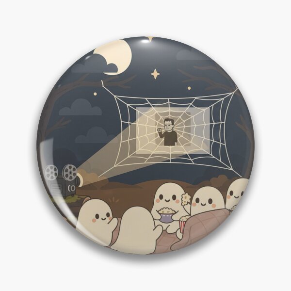 Item preview, Spooky Movie Night Ghosts - Cozy Halloween Fun designed and sold by NostasStuff.