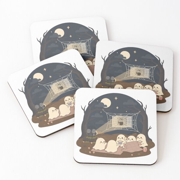 Item preview, Spooky Movie Night Ghosts - Cozy Halloween Fun designed and sold by NostasStuff.