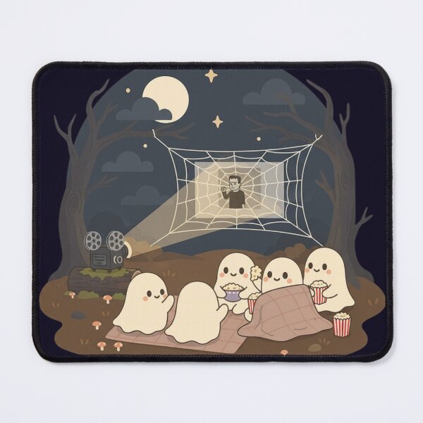 Item preview, Spooky Movie Night Ghosts - Cozy Halloween Fun designed and sold by NostasStuff.