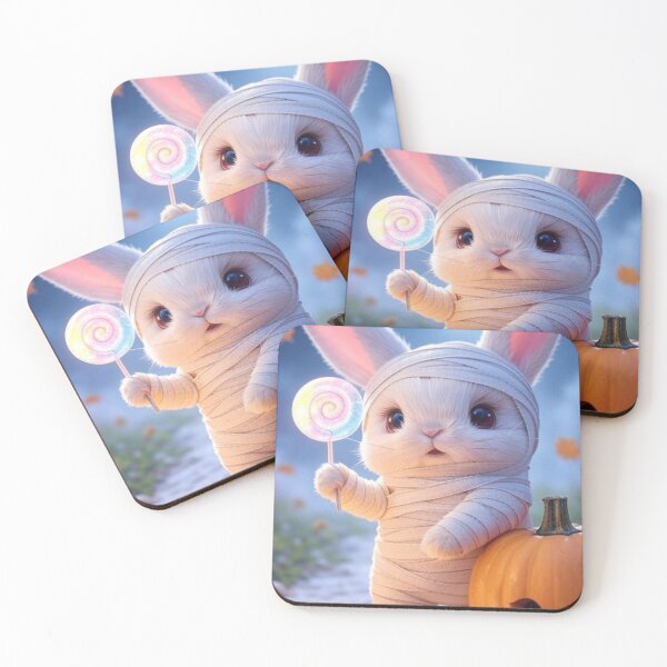 Item preview, Cute Halloween Mummy Bunny | Kawaii Rabbit with Pumpkin T-Shirt designed and sold by ArmaanArts.