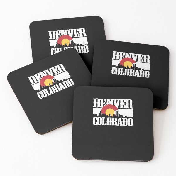 Item preview, Denver Colorado Skyline With Colorado Flag designed and sold by GiacomoNickhh.