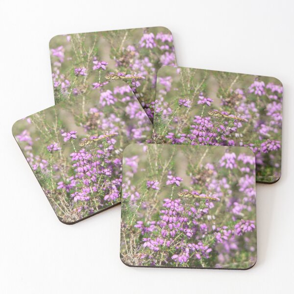 Item preview, Common Darter Dragonfly In Amongst The Heather designed and sold by EmilyJaneArt.