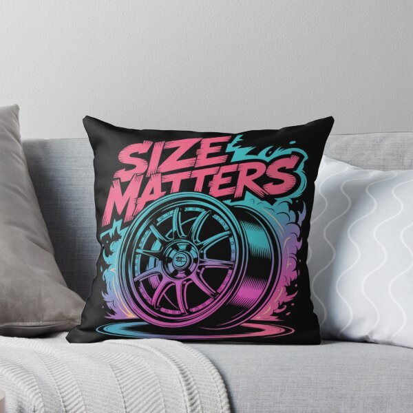 Item preview, Size Matters – Neon Street Art Racing Wheel Rim T-Shirt Design designed and sold by StreetTiger_.
