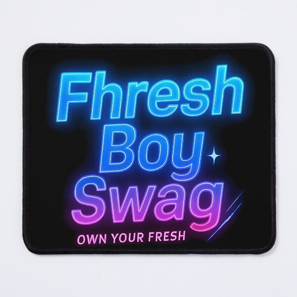 Item preview, Glow FhreshBoySwag – Urban Neon Statement Graphic designed and sold by Weorus.