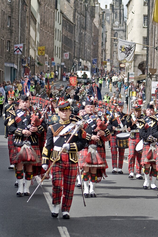 "The Pipes and Drums of the Royal Scots Dragoon Guards" by Chris Clark