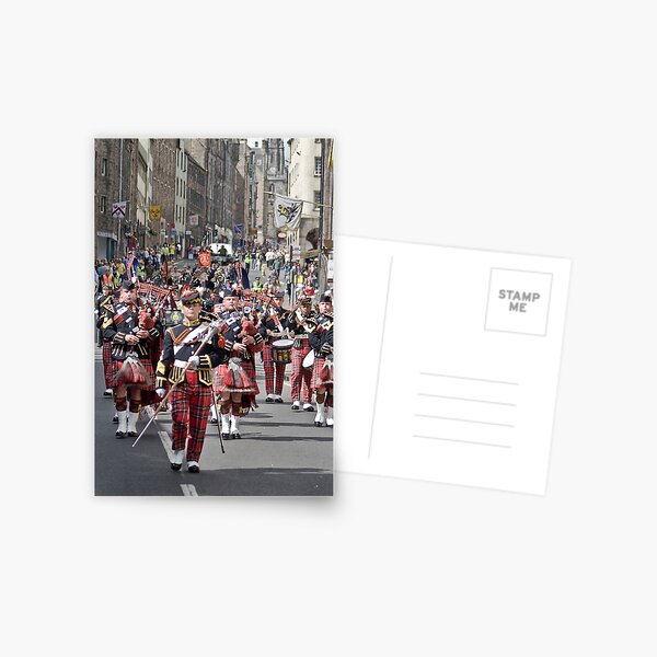 The Pipes and Drums of the Royal Scots Dragoon Guards Postcard