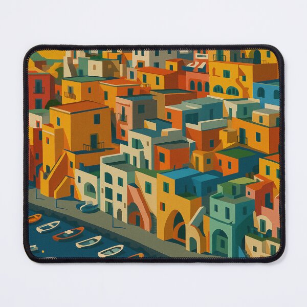 Item preview, Procida Italy Vintage Travel Poster - Coastal Wall Art & Stickers designed and sold by artecomm.