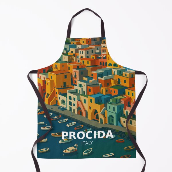 Item preview, Procida Italy Vintage Travel Poster - Coastal Wall Art & Stickers designed and sold by artecomm.