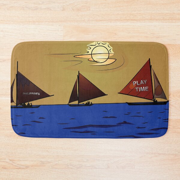 Item preview, Sunset Boat Beach Boracay Scenic View Vector Art designed and sold by jayson salvador.