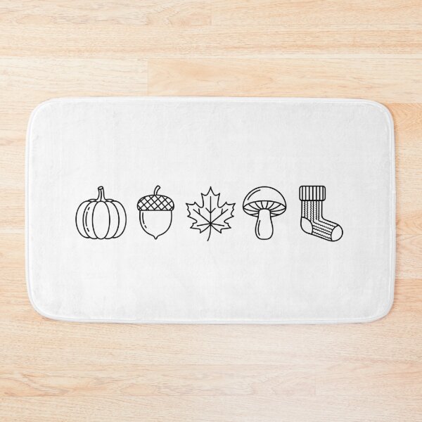 Item preview, Minimalist Autumn Icons T-Shirt - Cozy Fall Season Aesthetic Gift designed and sold by Pingi-shop.