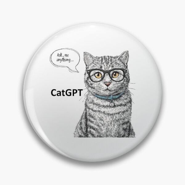 Item preview, CatGPT Ask Me Anything designed and sold by hamishby.
