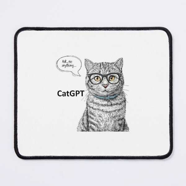 Item preview, CatGPT Ask Me Anything designed and sold by hamishby.