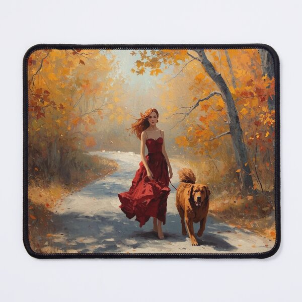 Item preview, The woman with the dog designed and sold by MariaTheExpert.
