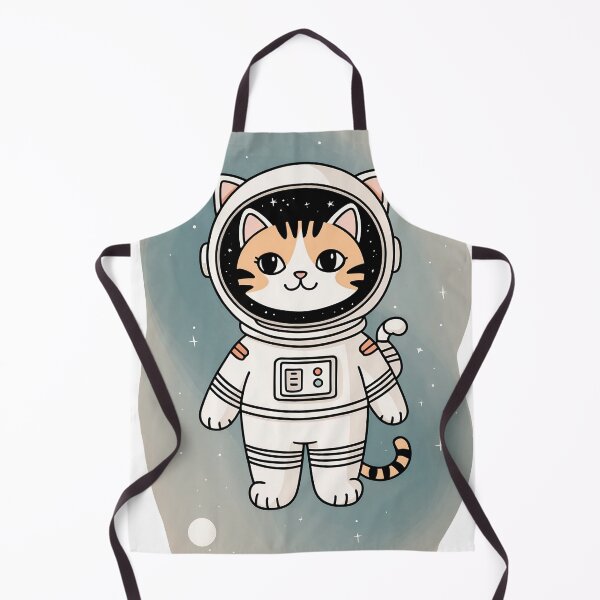 Aperçu de l'œuvre Chat astronaute fantaisiste de dessin animé dans une aventure spatiale créée et vendue par athanasioungr.