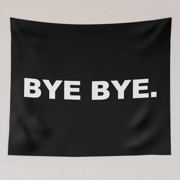 Item preview, BYE BYE. - Minimalist Typography Design designed and sold by CurlyDude.