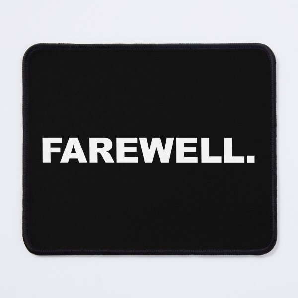 Item preview, FAREWELL. - Minimalist Typography Design designed and sold by CurlyDude.