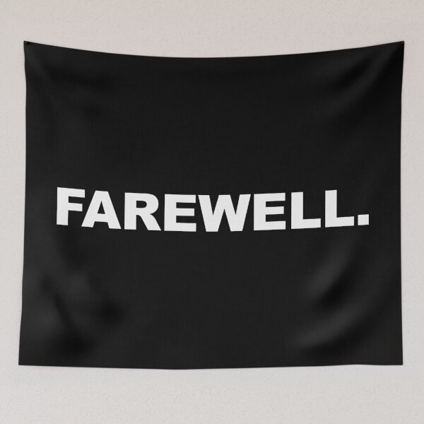 Item preview, FAREWELL. - Minimalist Typography Design designed and sold by CurlyDude.