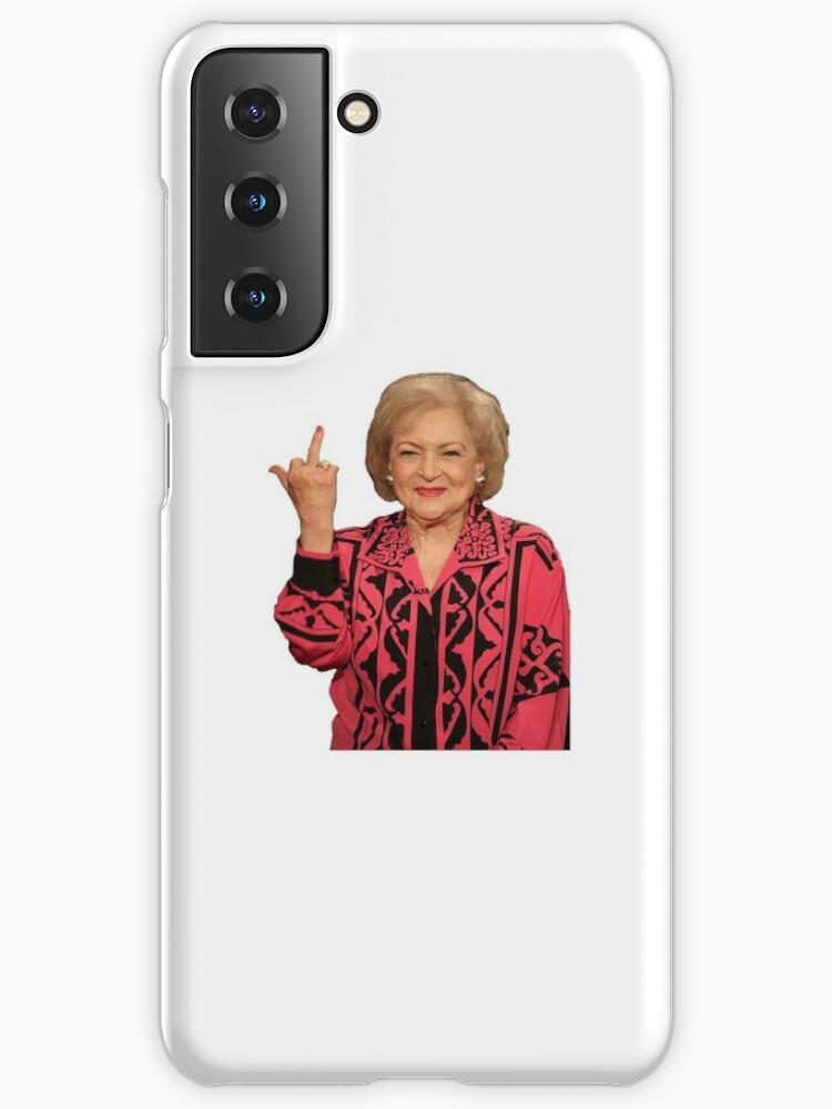 Betty White middle finger Samsung Galaxy Phone Case