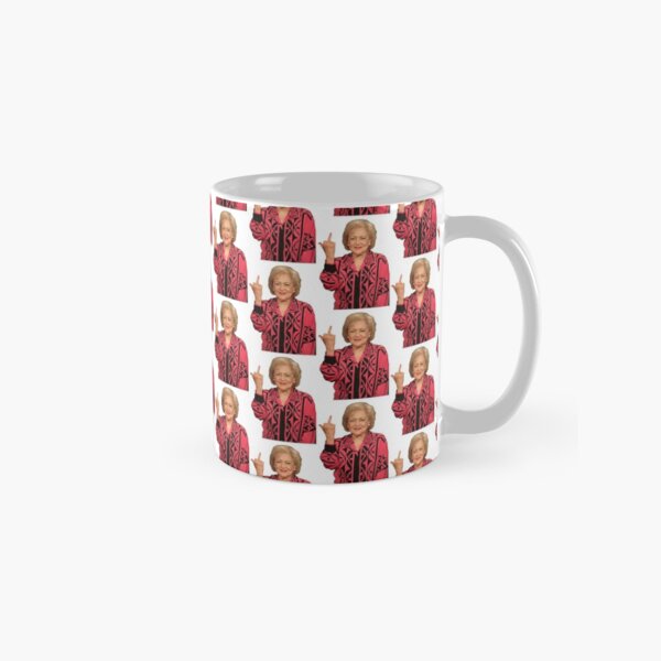 Betty White middle finger Classic Mug