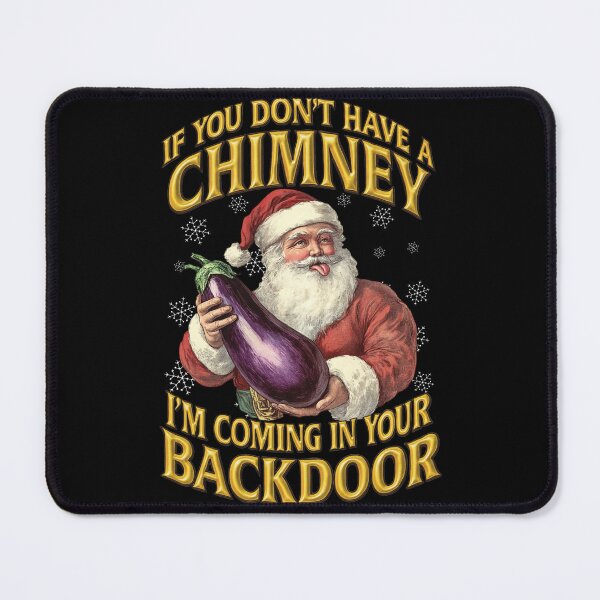 Item preview, Inappropriate Adult Humor Christmas Santa Eggplant designed and sold by RockFireMerch.