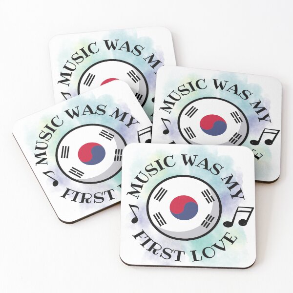 Item preview, Music was my first love - Korea kpop, green background designed and sold by LiskoDesign.