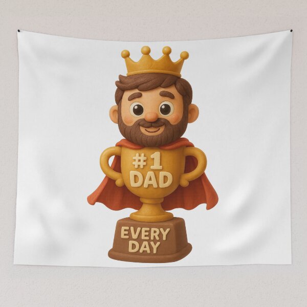 Item preview, Father's Day Trophy Dad - #1 Every Day designed and sold by Moons Studio.
