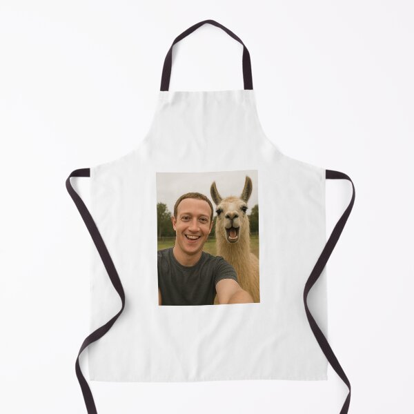 Item preview, Mark zuckerberg llama selfie photobomb birthday funny prank meme gift weird designed and sold by CheeseBlueprint.