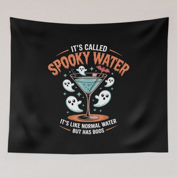 Item preview, It's Called Spooky Water It's Like Normal Water But Has Boos - Perfect gift for fans of Halloween, spooky spirits, and fun boozy jokes. designed and sold by ZyziowskyArt.