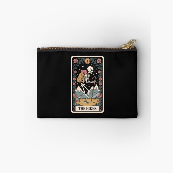 Item preview, The Hiker Skeleton Hiking Tarot Card Design designed and sold by Blok45.